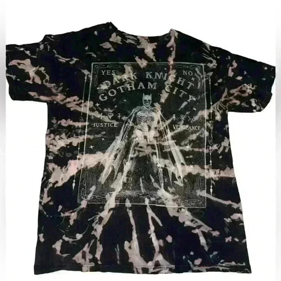 Dark Knight Bleached Tarot Card T-Shirt - Picture 1 of 4